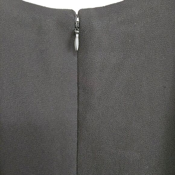 Adrianna Papell Evening Essentials black lined tank top beaded embroidered Sz L - Picture 4 of 8